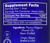 Zongle Thyme Essential Oil, Food Grade, Thymus Vulgaris, 4 Oz