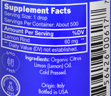 Zongle USDA Certified Organic Lemon Essential Oil, Italian, Safe To Ingest, Citrus Limon, 1 oz