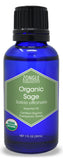 Zongle USDA Certified Organic Sage Essential Oil, Spain, Salvia Officinalis, 1 oz