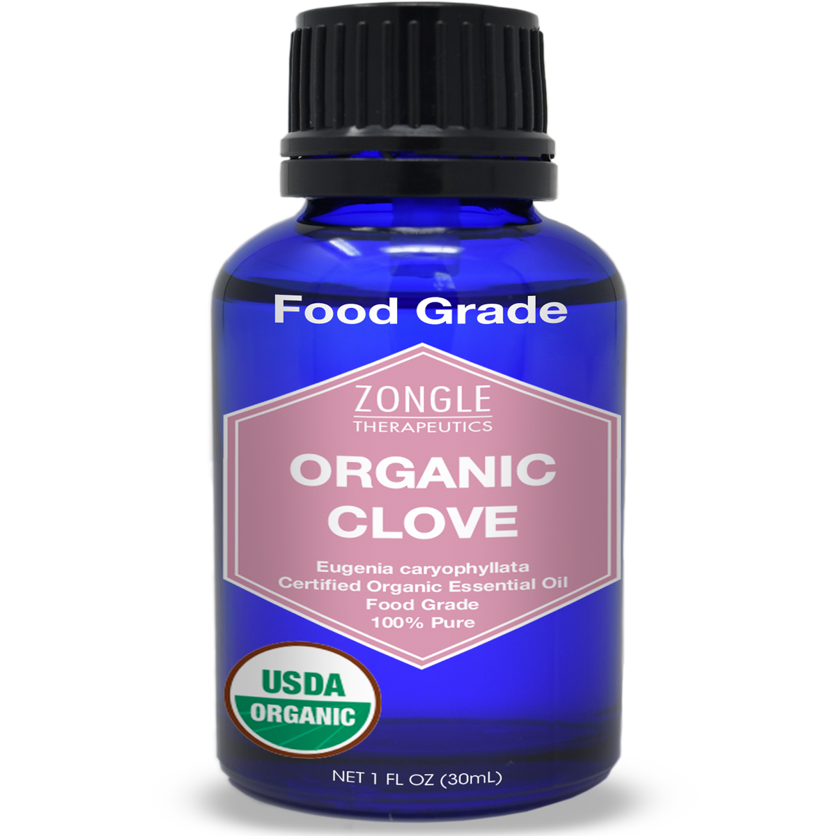 Zongle USDA Certified Organic Clove Essential Oil, Safe To Ingest