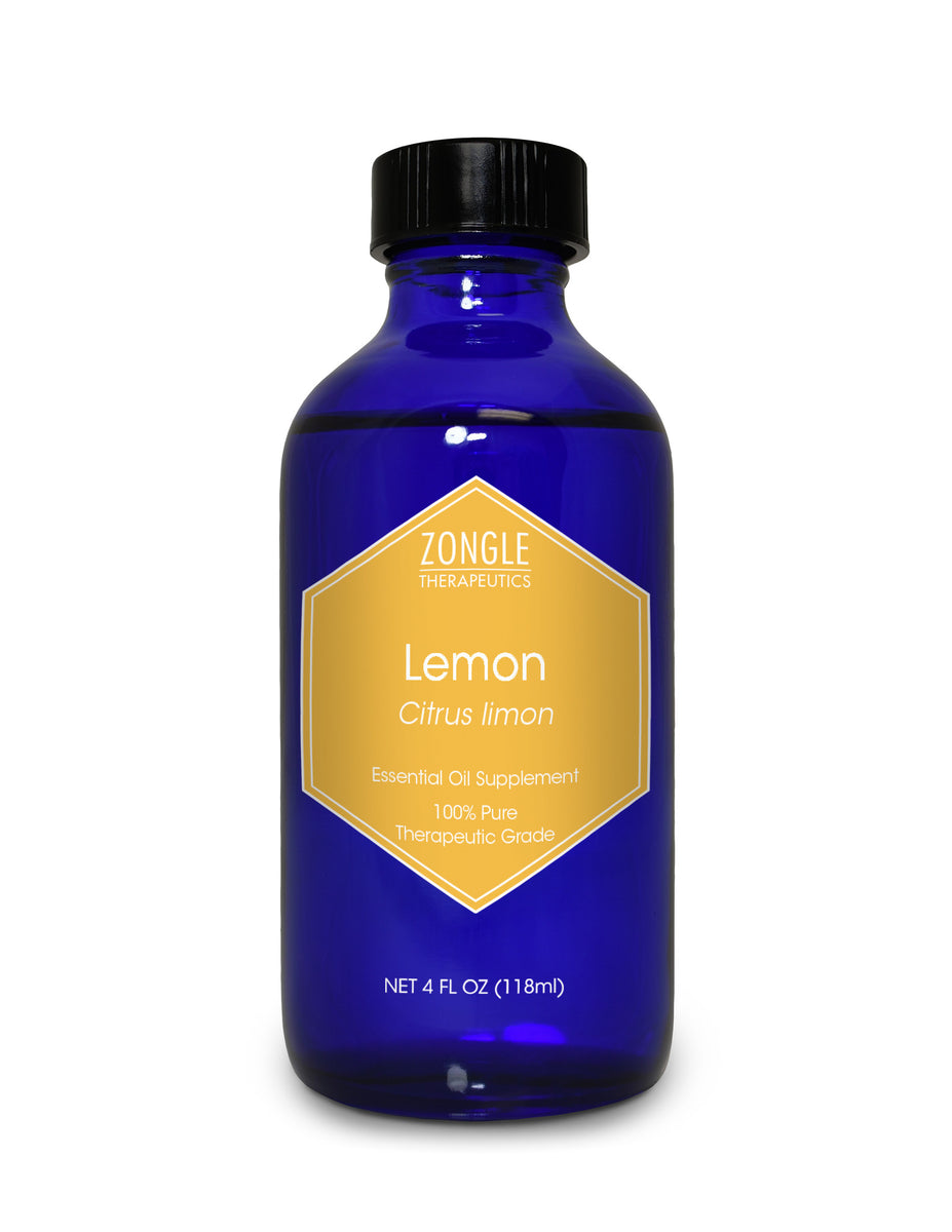 Zongle Lemon Essential Oil, Italian, Safe To Ingest, Citrus Limon, 4 O Zongle Therapeutics
