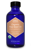 Zongle USDA Certified Organic Flax Seed Oil, Safe To Ingest, Unrefined Virgin, Cold Pressed, Linum Usitatissimum, 4 oz