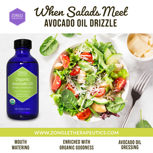 When Salads Meet Avocado Oil Drizzle...