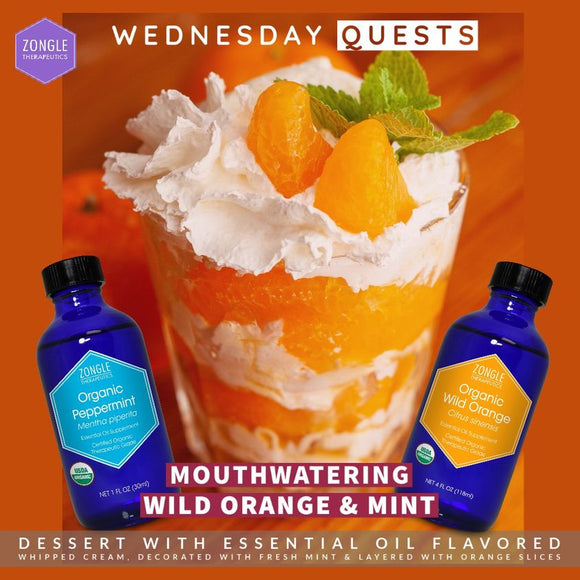 Mouthwatering Wild Orange & Mint Dessert