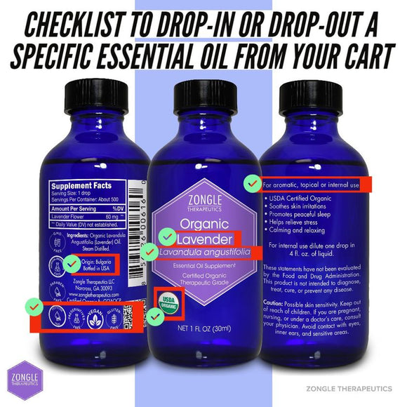 Checklist To Drop-In Or Drop-Out A Specific EO From Your Cart
