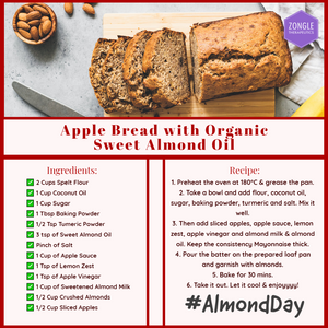 Apple Bread With Organic Sweet Almond Oil
