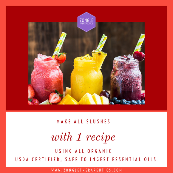 Make All Slushes With 1 Recipe Using Safe To Ingest Essential Oils