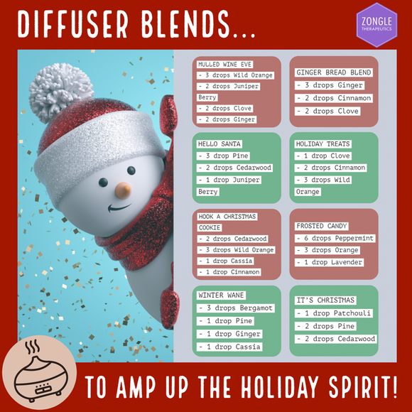 Diffuser Blends To Amp Up The Holiday Spirit!