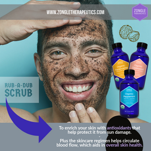 Facial Scrub For Men Using Essential Oils