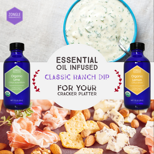 Essential Oil Infused Classic Ranch Dip For Your Cracker Platter