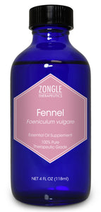 Zongle Fennel Essential Oil, Food Grade, Foeniculum Vulgare, 4 Oz