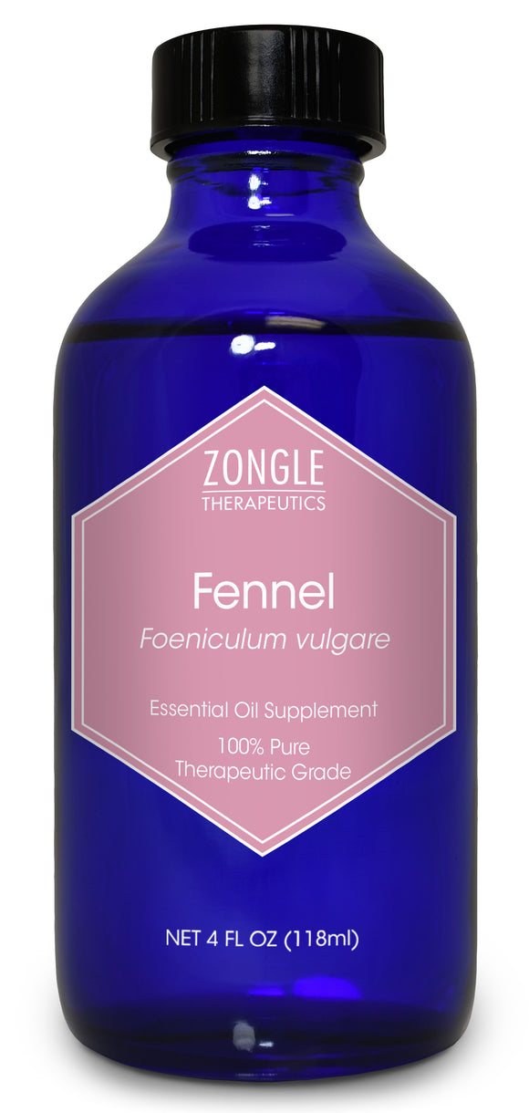 Zongle Fennel Essential Oil, Food Grade, Foeniculum Vulgare, 4 Oz