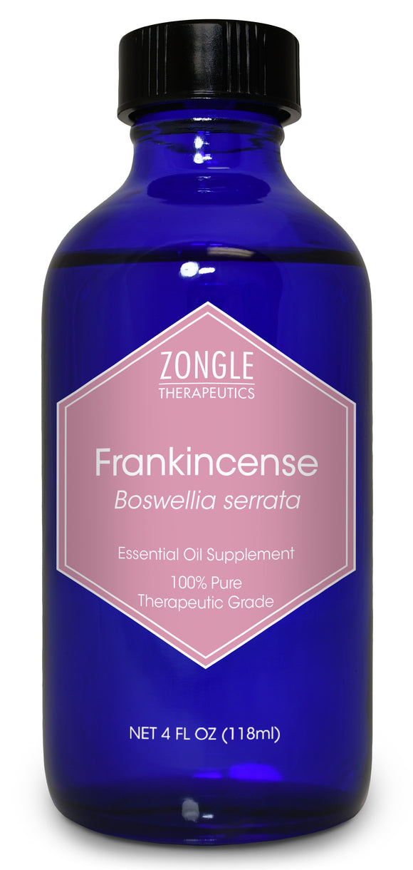 Zongle Frankincense Essential Oil, Food Grade, Boswellia Serrata, 4 Oz