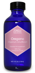 Zongle Oregano Essential Oil, Food Grade, Origanum Minutiflorum, 4 oz