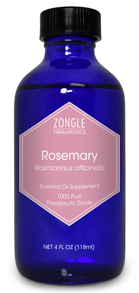 Zongle Rosemary Essential Oil, Food Grade, Rosmarinus Officinalis, 4 Oz