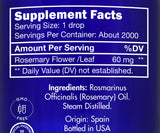 Zongle Rosemary Essential Oil, Food Grade, Rosmarinus Officinalis, 4 Oz