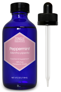 Zongle Peppermint Oil, Safe To Ingest, Mentha Piperita, 4 Oz