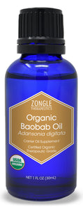 Zongle USDA Certified Organic Baobab Oil, West Africa, Safe To Ingest, Adansonia Digitata , 1 oz