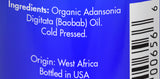 Zongle USDA Certified Organic Baobab Oil, West Africa, Safe To Ingest, Adansonia Digitata , 1 oz