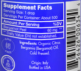 Zongle USDA Certified Organic Bergamot Essential Oil, Safe To Ingest, Citrus Bergamia, 1 oz