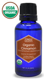 Zongle USDA Certified Organic Cinnamon (Leaf) Essential Oil, Safe To Ingest, Cinnamomum Zeylanicum, 1 oz