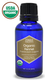 Zongle USDA Certified Organic Fennel Essential Oil, Safe To Ingest, Foeniculum Vulgare, 1 oz