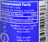 Zongle USDA Certified Organic Ginger Essential Oil, Safe To Ingest, Zingiber Officinale, 1 oz