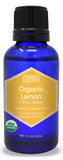 Zongle USDA Certified Organic Lemon Essential Oil, Italian, Safe To Ingest, Citrus Limon, 1 oz