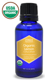 Zongle USDA Certified Organic Lemon Essential Oil, Italian, Safe To Ingest, Citrus Limon, 1 oz