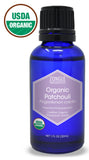 Zongle USDA Certified Organic Patchouli Essential Oil, Safe To Ingest, Pogostemon Cablin, 1 oz