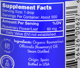 Zongle USDA Certified Organic Rosemary Essential Oil, Safe To Ingest, Rosmarinus Officinalis, 1 oz