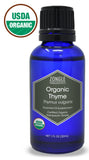Zongle USDA Certified Organic Thyme Essential Oil, Safe To Ingest, Thymus Vulgaris, 1 oz