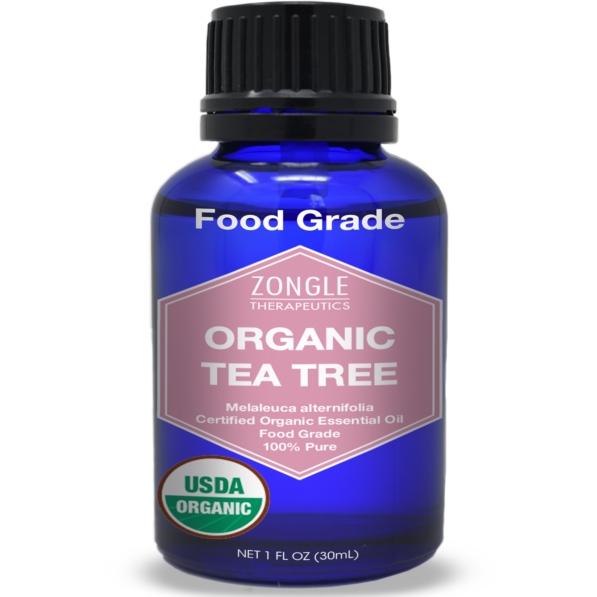 Zongle USDA Certified Organic Tea Tree, Melaleuca, Essential Oil