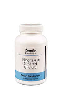 Zongle Therapeutics - High Absorption Albion Magnesium (Glycinate) Buffered Chelate (300 mg Elemental) - 120 Vegetarian Caps