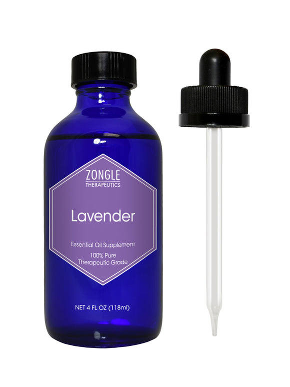 Zongle Lavender Essential Oil, French, Safe To Ingest, 4 Oz