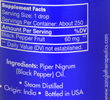 Zongle Black Pepper Essential Oil - Ingredients