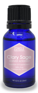 Zongle Clary Sage Essential Oil, France, Safe To Ingest, 15 mL