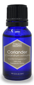 Zongle Coriander Essential Oil, Russia, Safe To Ingest, 15 mL
