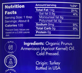 Zongle USDA Certified Organic Apricot Oil, Safe To Ingest, Prunus Armeniaca, 4 oz - Ingredients