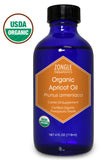 Zongle USDA Certified Organic Apricot Oil, Safe To Ingest, Prunus Armeniaca, 4 oz - front