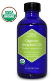 Zongle USDA Certified Organic Avocado Oil, Safe To Ingest, Persea Americana, 4 oz - front