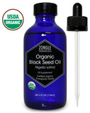 Zongle USDA Certified Organic Black Seed Oil, Unrefined Virgin, Cold Pressed, Nigella sativa, 4 oz - front