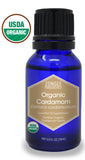 Zongle USDA Certified Organic Cardamom Oil, Safe To Ingest, Elettaria Cardamomum, 15 mL