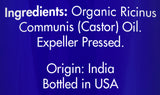 Zongle USDA Certified Organic Castor Oil - Ingredients