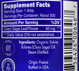 Zongle USDA Certified Organic Clary Sage - Ingredients