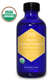 Zongle USDA Certified Organic Evening Primrose Oil, Safe To Ingest, Unrefined Virgin, Cold Pressed, Oenothera Biennis, 4 oz