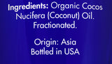 Zongle USDA Certified Organic Fractionated Coconut Oil - Ingredients