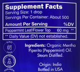 Zongle USDA Certified Organic Peppermint Oil - Ingredients