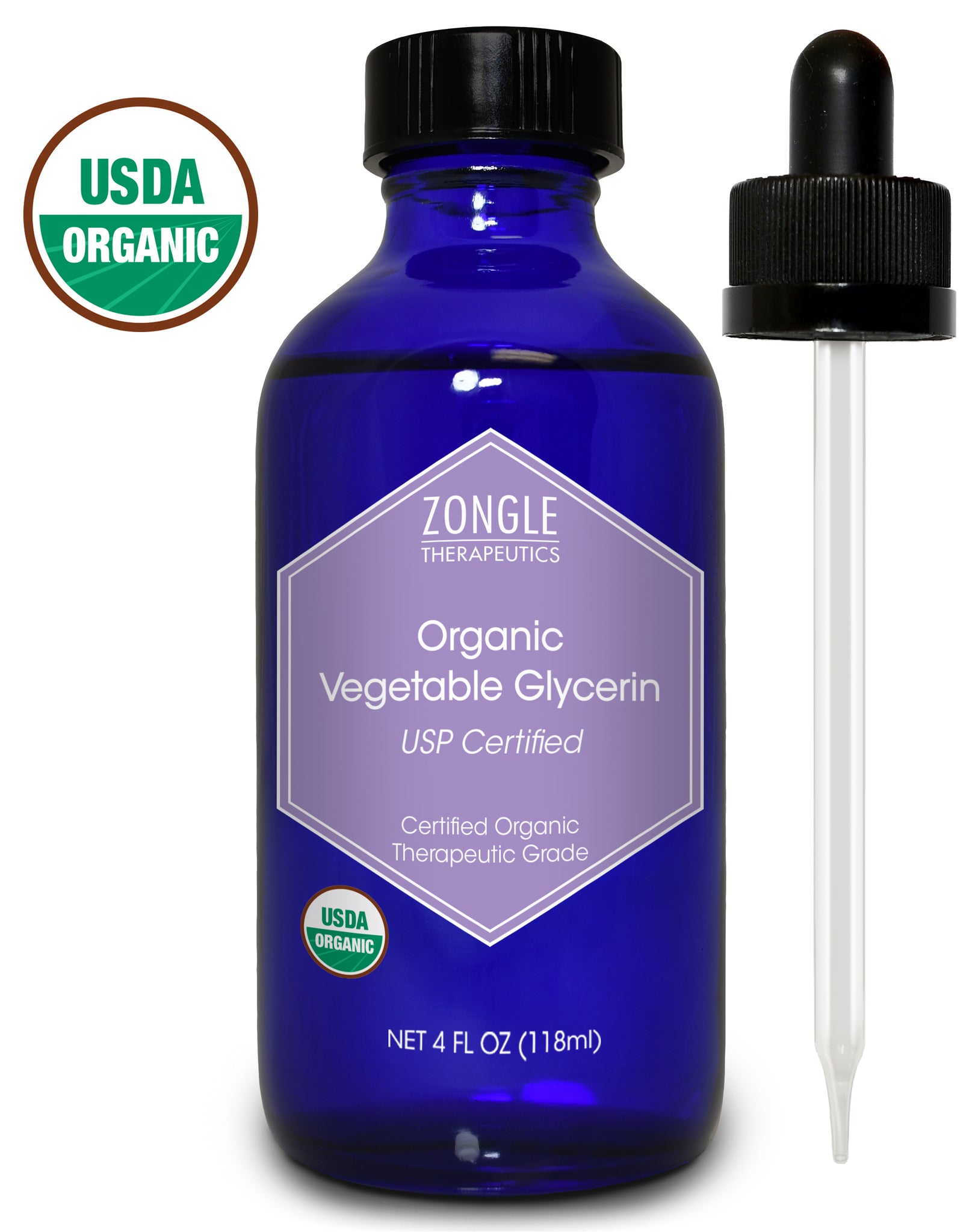 Zongle USDA Certified Organic Vegetable Glycerin, Safe To Ingest
